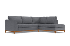 Mulholland Drive 2pc Sectional Sofa :: Leg Finish: Pecan / Configuration: RAF - Chaise on the Right