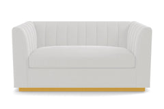 Nora Apartment Size Sleeper Sofa Bed :: Leg Finish: Natural / Sleeper Option: Memory Foam Mattress