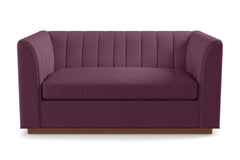 Nora Apartment Size Sleeper Sofa Bed :: Leg Finish: Pecan / Sleeper Option: Deluxe Innerspring Mattress