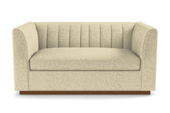 Nora Apartment Size Sleeper Sofa Bed :: Leg Finish: Pecan / Sleeper Option: Deluxe Innerspring Mattress