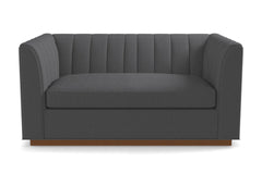 Nora Apartment Size Sleeper Sofa Bed :: Leg Finish: Pecan / Sleeper Option: Deluxe Innerspring Mattress