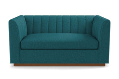 Nora Apartment Size Sleeper Sofa Bed :: Leg Finish: Pecan / Sleeper Option: Deluxe Innerspring Mattress