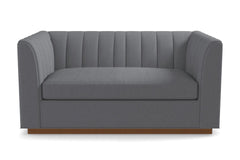 Nora Apartment Size Sleeper Sofa Bed :: Leg Finish: Pecan / Sleeper Option: Deluxe Innerspring Mattress