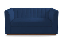 Nora Apartment Size Sleeper Sofa Bed :: Leg Finish: Pecan / Sleeper Option: Deluxe Innerspring Mattress