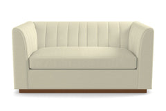 Nora Apartment Size Sleeper Sofa Bed :: Leg Finish: Pecan / Sleeper Option: Deluxe Innerspring Mattress