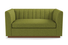 Nora Apartment Size Sleeper Sofa Bed :: Leg Finish: Pecan / Sleeper Option: Deluxe Innerspring Mattress