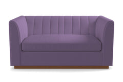 Nora Apartment Size Sleeper Sofa Bed :: Leg Finish: Pecan / Sleeper Option: Deluxe Innerspring Mattress