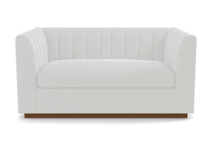 Nora Apartment Size Sleeper Sofa Bed :: Leg Finish: Pecan / Sleeper Option: Deluxe Innerspring Mattress