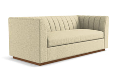 Nora Queen Size Sleeper Sofa Bed :: Leg Finish: Pecan / Sleeper Option: Deluxe Innerspring Mattress