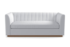 Nora Queen Size Sleeper Sofa Bed :: Leg Finish: Pecan / Sleeper Option: Deluxe Innerspring Mattress