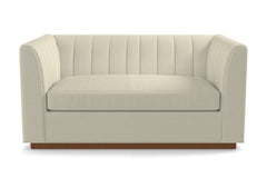 Nora Apartment Size Sleeper Sofa Bed :: Leg Finish: Pecan / Sleeper Option: Deluxe Innerspring Mattress