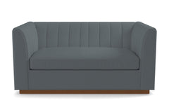 Nora Apartment Size Sleeper Sofa Bed :: Leg Finish: Pecan / Sleeper Option: Deluxe Innerspring Mattress
