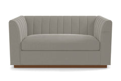 Nora Apartment Size Sleeper Sofa Bed :: Leg Finish: Pecan / Sleeper Option: Deluxe Innerspring Mattress