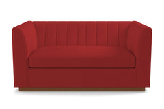 Nora Apartment Size Sleeper Sofa Bed :: Leg Finish: Pecan / Sleeper Option: Deluxe Innerspring Mattress