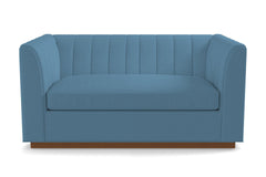Nora Apartment Size Sleeper Sofa Bed :: Leg Finish: Pecan / Sleeper Option: Deluxe Innerspring Mattress
