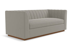 Nora Queen Size Sleeper Sofa Bed :: Leg Finish: Pecan / Sleeper Option: Deluxe Innerspring Mattress