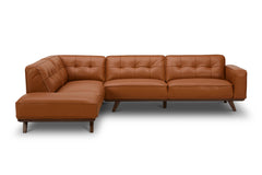 Normandie 2pc Leather Sectional Sofa :: Configuration: LAF - Chaise on the Left
