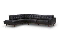 Normandie 2pc Leather Sectional Sofa :: Configuration: LAF - Chaise on the Left