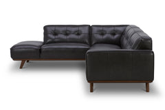 Normandie 2pc Leather Sectional Sofa :: Configuration: LAF - Chaise on the Left