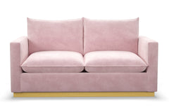 Olivia Apartment Size Sleeper Sofa Bed :: Leg Finish: Natural / Sleeper Option: Memory Foam Mattress