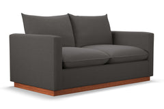 Olivia Apartment Size Sleeper Sofa Bed :: Leg Finish: Pecan / Sleeper Option: Deluxe Innerspring Mattress
