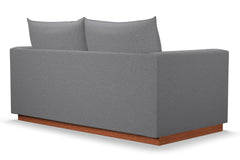 Olivia Apartment Size Sleeper Sofa Bed :: Leg Finish: Pecan / Sleeper Option: Deluxe Innerspring Mattress