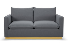 Olivia Apartment Size Sleeper Sofa Bed :: Leg Finish: Natural / Sleeper Option: Memory Foam Mattress