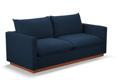 Olivia Queen Size Sleeper Sofa Bed :: Leg Finish: Pecan / Sleeper Option: Memory Foam Mattress