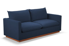 Olivia Queen Size Sleeper Sofa Bed :: Leg Finish: Pecan / Sleeper Option: Memory Foam Mattress