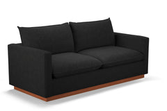 Olivia Queen Size Sleeper Sofa Bed :: Leg Finish: Pecan / Sleeper Option: Memory Foam Mattress