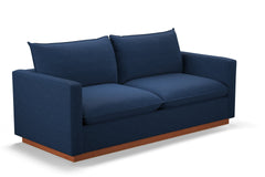 Olivia Queen Size Sleeper Sofa Bed :: Leg Finish: Pecan / Sleeper Option: Memory Foam Mattress