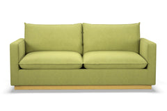 Olivia Queen Size Sleeper Sofa Bed :: Leg Finish: Natural / Sleeper Option: Memory Foam Mattress