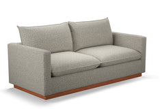 Olivia Queen Size Sleeper Sofa Bed :: Leg Finish: Pecan / Sleeper Option: Memory Foam Mattress