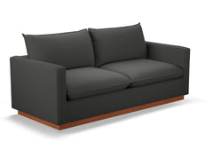 Olivia Queen Size Sleeper Sofa Bed :: Leg Finish: Pecan / Sleeper Option: Memory Foam Mattress