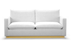 Olivia Queen Size Sleeper Sofa Bed :: Leg Finish: Natural / Sleeper Option: Memory Foam Mattress