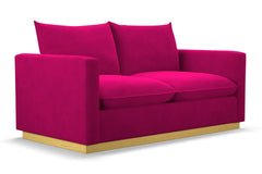Olivia Apartment Size Sleeper Sofa Bed :: Leg Finish: Natural / Sleeper Option: Deluxe Innerspring Mattress