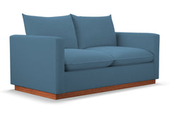 Olivia Apartment Size Sleeper Sofa Bed :: Leg Finish: Pecan / Sleeper Option: Deluxe Innerspring Mattress