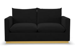 Olivia Apartment Size Sleeper Sofa Bed :: Leg Finish: Natural / Sleeper Option: Memory Foam Mattress