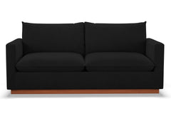 Olivia Queen Size Sleeper Sofa Bed :: Leg Finish: Pecan / Sleeper Option: Memory Foam Mattress