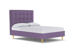Palmer Drive Upholstered Platform Bed :: Leg Finish: Natural / Size: Queen
