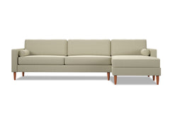 Samson 2pc Sectional Sofa :: Leg Finish: Pecan / Configuration: RAF - Chaise on the Right - Apt2B