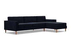 Samson 2pc Sectional Sofa :: Leg Finish: Pecan / Configuration: RAF - Chaise on the Right - Apt2B