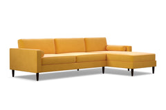 Samson 2pc Sectional Sofa :: Leg Finish: Espresso / Configuration: RAF - Chaise on the Right