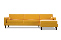 Samson 2pc Sectional Sofa :: Leg Finish: Espresso / Configuration: RAF - Chaise on the Right