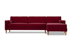 Samson 2pc Sectional Sofa :: Leg Finish: Pecan / Configuration: RAF - Chaise on the Right - Apt2B