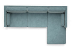 Samson 2pc Sectional Sofa :: Leg Finish: Pecan / Configuration: RAF - Chaise on the Right
