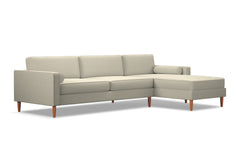 Samson 2pc Sectional Sofa :: Leg Finish: Pecan / Configuration: RAF - Chaise on the Right