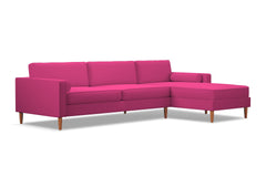 Samson 2pc Sectional Sofa :: Leg Finish: Pecan / Configuration: RAF - Chaise on the Right - Apt2B