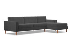 Samson 2pc Sectional Sofa :: Leg Finish: Pecan / Configuration: RAF - Chaise on the Right - Apt2B