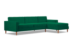 Samson 2pc Sectional Sofa :: Leg Finish: Pecan / Configuration: RAF - Chaise on the Right - Apt2B